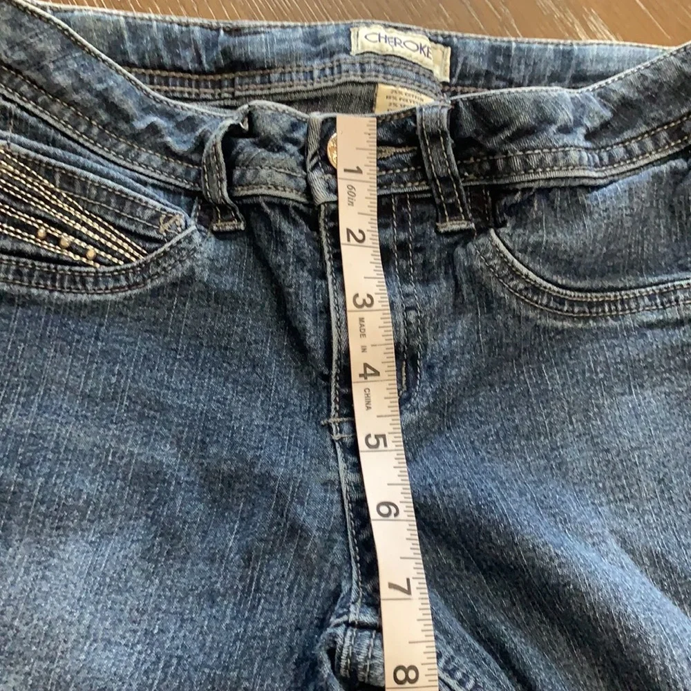 Cherokee blue medium wash denim straight jeans Size 10